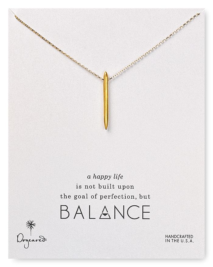 Dogeared balance necklace store
