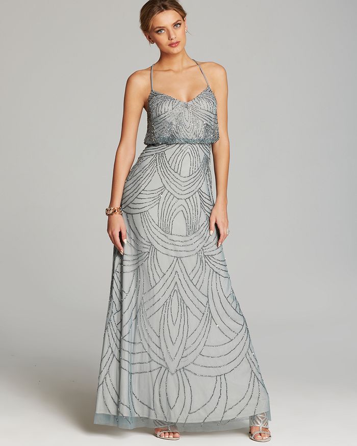 Adrianna papell diamond beaded blouson dress new arrivals