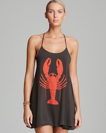 WILDFOX - Exclusive Lobster St Lucia Swim Cover-Up Dress