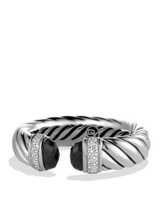 David Yurman Waverly Bracelet with Black Onyx & Diamonds | Bloomingdale's