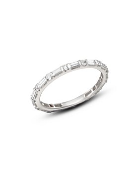 Bloomingdale's - Baguette & Round Diamond Band in 14K White Gold, 0.55 ct. t.w. - 100% Exclusive 
