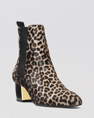 michael kors leopard booties