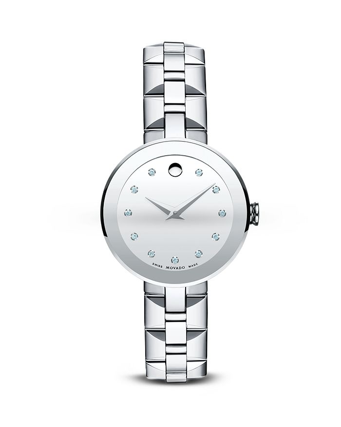 Movado stainless steel sale sapphire crystal watch