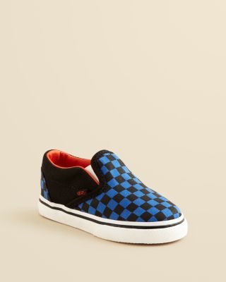big kid checkered vans
