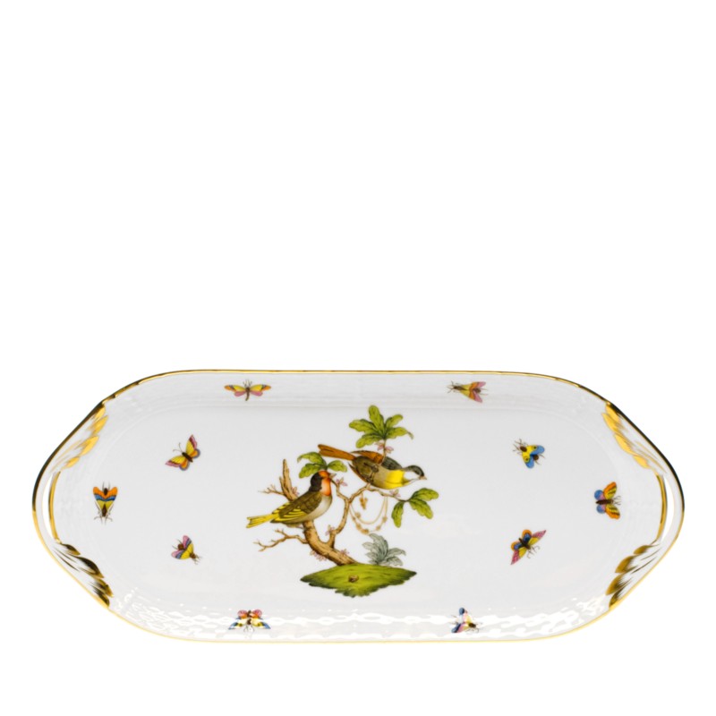 Herend Rothschild Bird Sandwich Tray in Motif