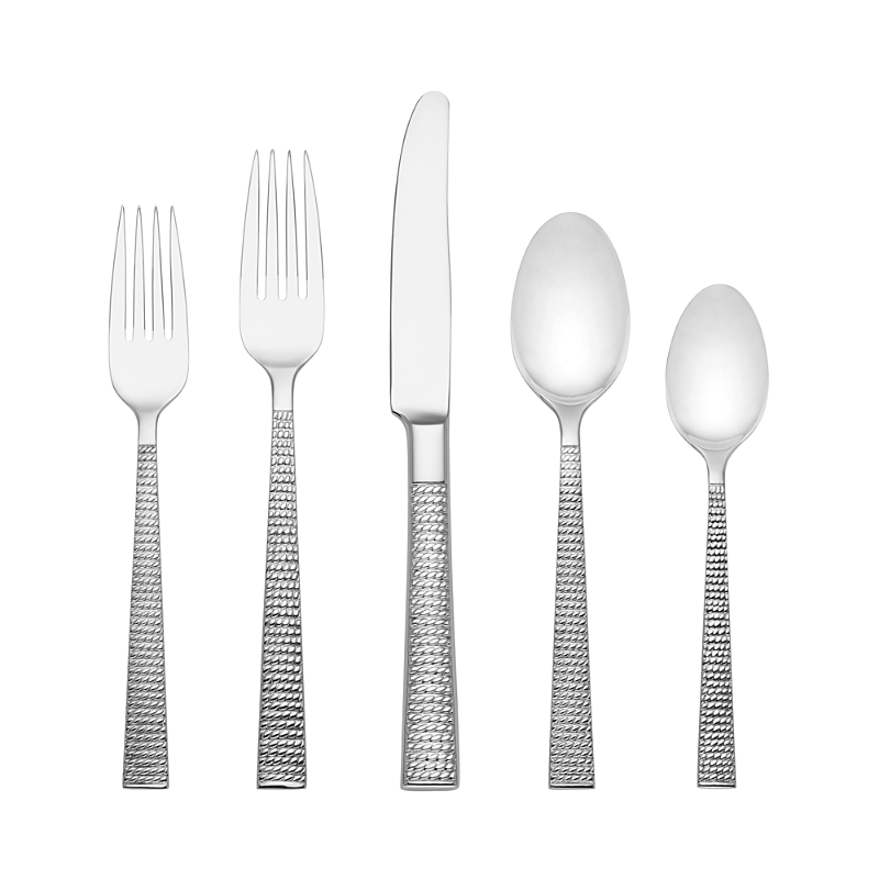 Kate Spade Wickford 5-piece Plate Setting In Silver