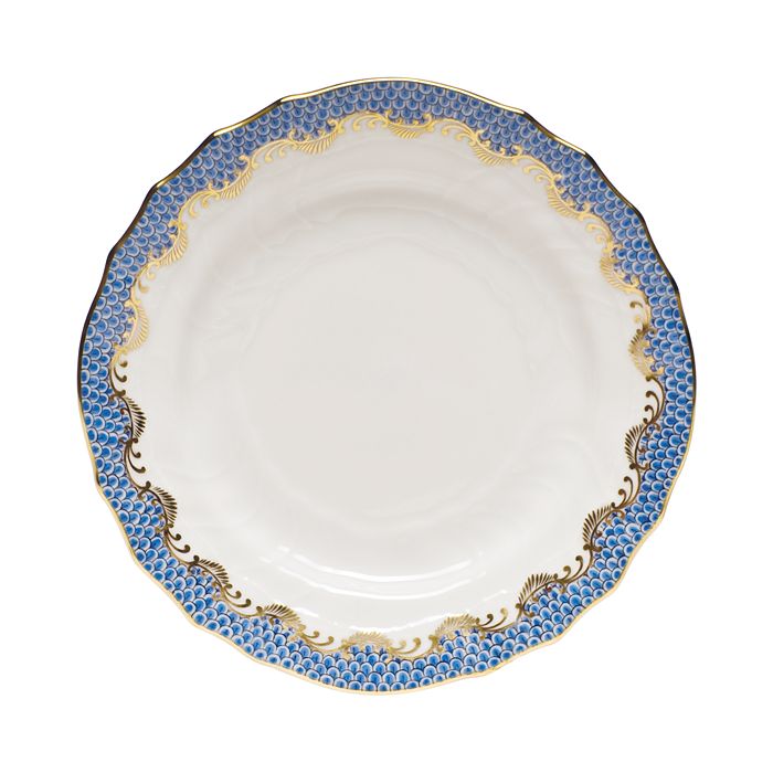 Herend Fishscale Bread & Butter Plate In Blue