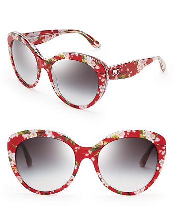 Dolce & Gabbana Dolce&Gabbana Women's Floral Cat Eye Sunglasses ...