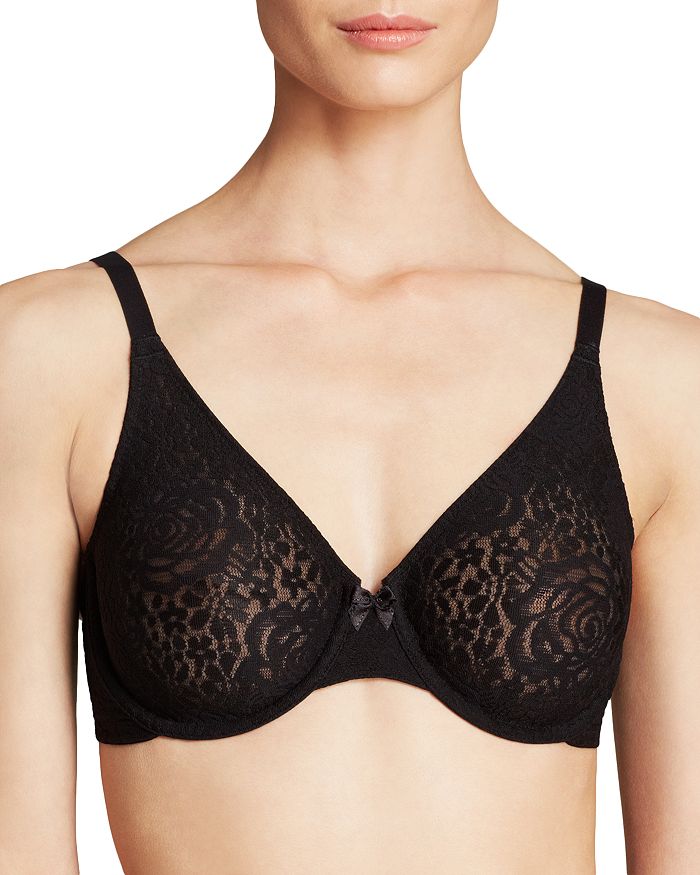 Wacoal Halo Lace Molded Underwire Bra 851205, Up To G Cup In