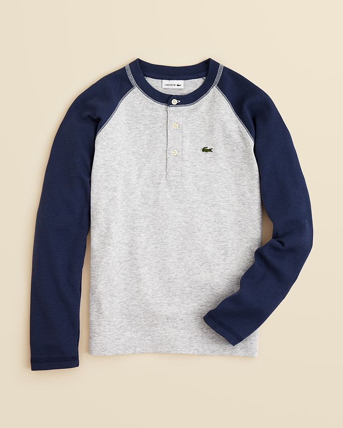 Lacoste henley hot sale long sleeve