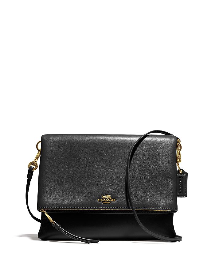 COACH Madison Foldover Crossbody in Leather | Bloomingdale's