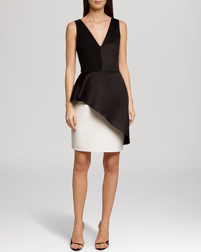 Halston heritage outlet peplum dress