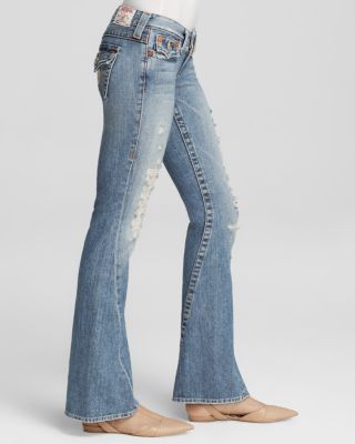 True Religion Jeans - Joey Original Low Rise Flare with Flap