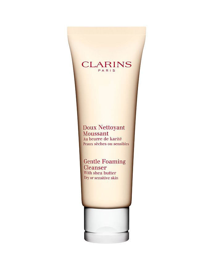 CLARINS GENTLE FOAMING CLEANSER WITH SHEA BUTTER FOR DRY OR SENSITIVE SKIN 4.4 OZ.,124110
