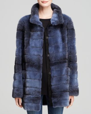 Maximilian Furs Maximilian Mink Coat With Suede Inserts - 100% ...