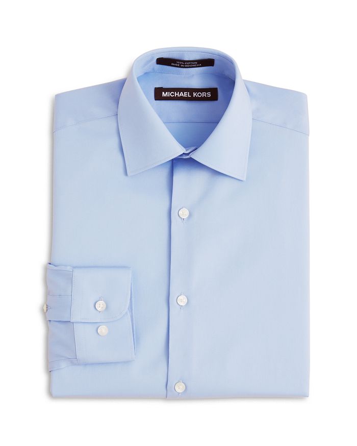 Michael Kors Boys' Dress Shirt - Little Kid In Light Blue