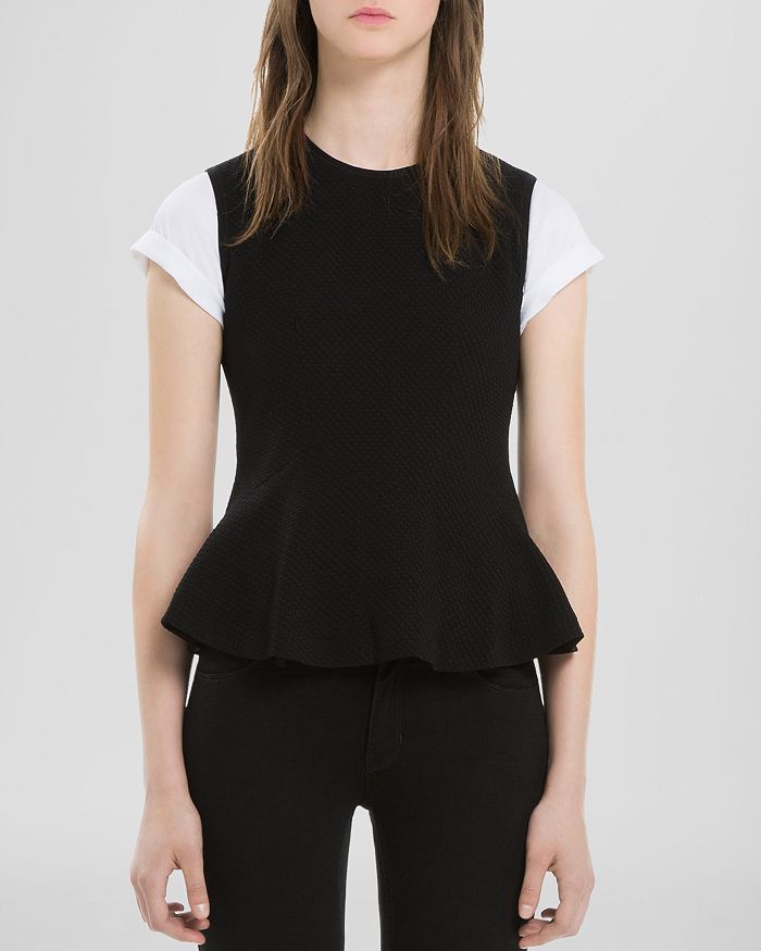 Sandro peplum top deals