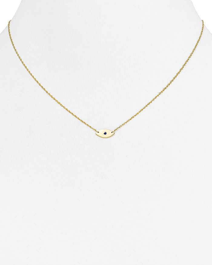 Jennifer Zeuner Nazar Mini Evil Eye Necklace 16