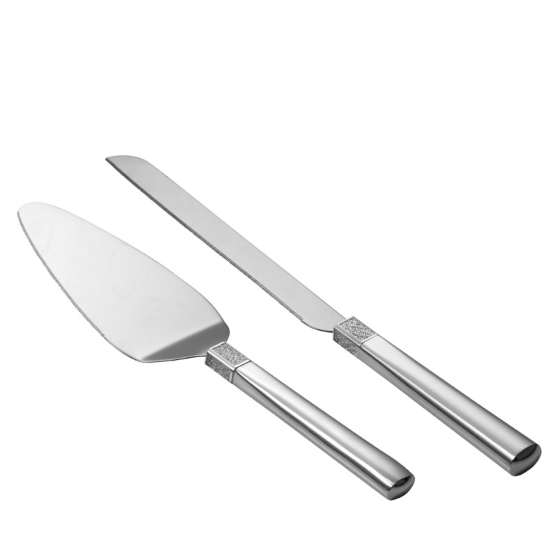 Waterford Lismore Diamond Collection Cake Knife & Server Set in Silver