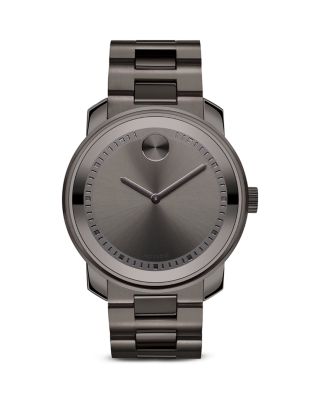 Movado BOLD Ion Plated Gunmetal Gray Stainless Steel Watch,