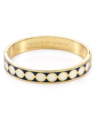 kate spade new york - Pearls Of Wisdom Hinged Idiom Bangle