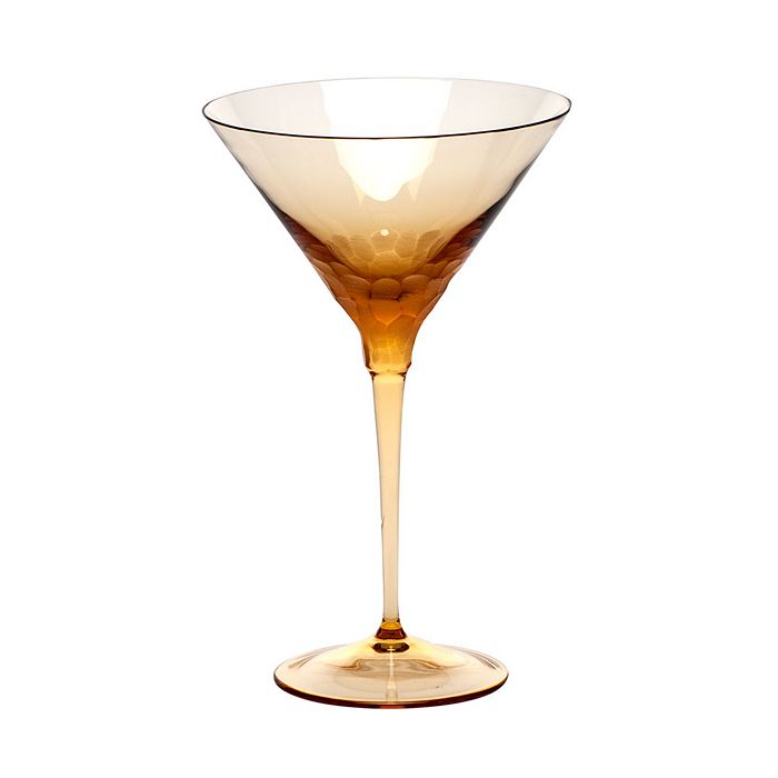 Moser Pebbles Martini Glass In Topaz