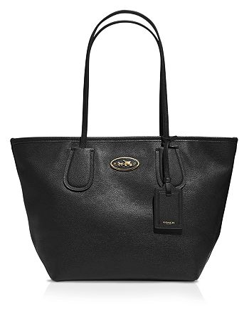 COACH Taxi Zip Top Tote in Leather | Bloomingdale's