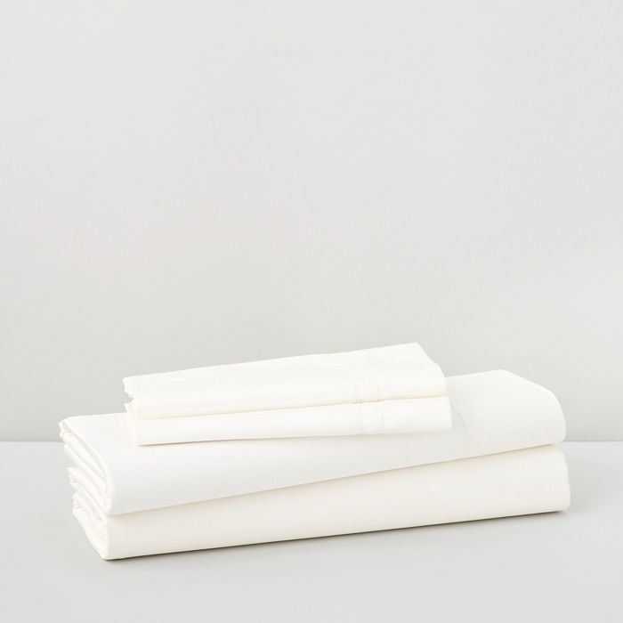 Shop Frette Essentials Doppio Ajour 4 Piece Queen Sheet Set In White