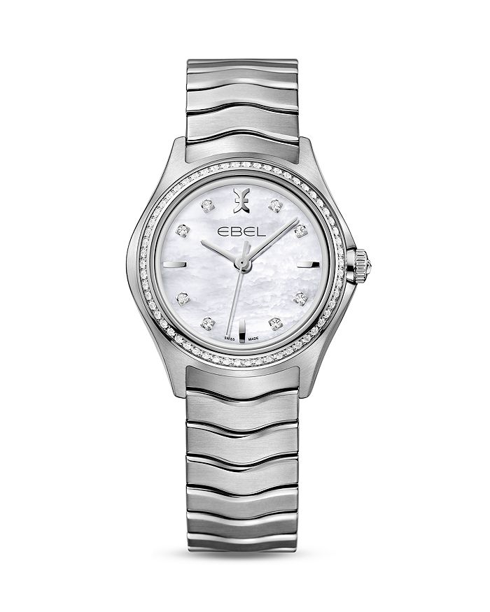Ebel wave discount watch with diamonds