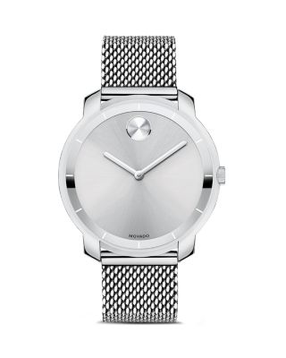 Movado BOLD Mid Size Silver Tone Watch 