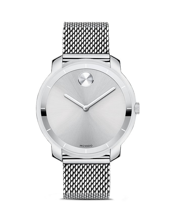 MOVADO BOLD MID SIZE SILVER TONE WATCH, 36MM,3600241