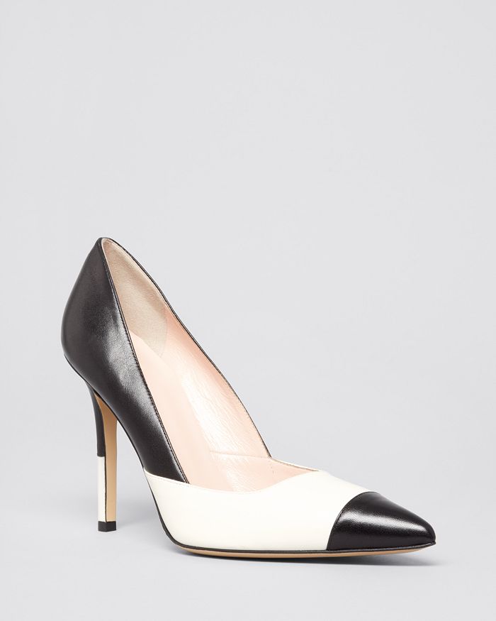 HUGO - Pointed-toe pumps in nappa leather