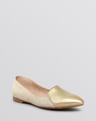 FRENCH CONNECTION - Pointed Toe Smoking Flats - Galina