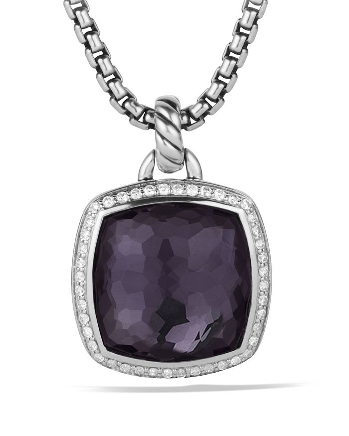 DAVID YURMAN ALBION PENDANT WITH BLACK ORCHID WITH DIAMONDS,D12361DSSAAHDI