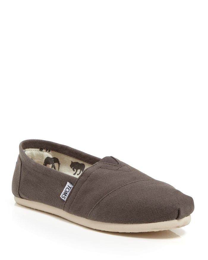 Toms Women's Classic Canvas Slip-ons In Grey