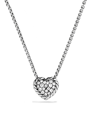 Photos - Pendant / Choker Necklace David Yurman Chatelaine Heart Pendant Necklace with Diamonds N12533DSSADI1 