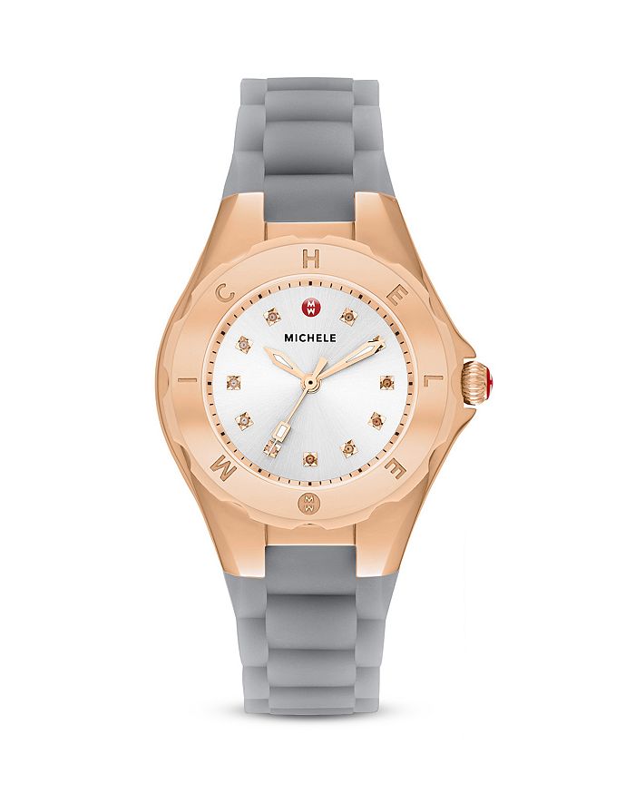 Michele tahitian jelly on sale bean watch rose gold