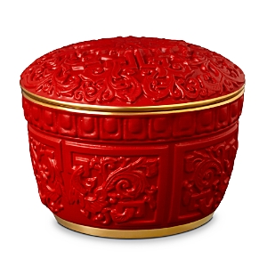 Shop L'objet Cinnabar Candle In Red/gold