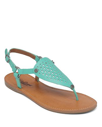 Lucky Brand Flat Thong Sandals - Abell Basketweave | Bloomingdale's