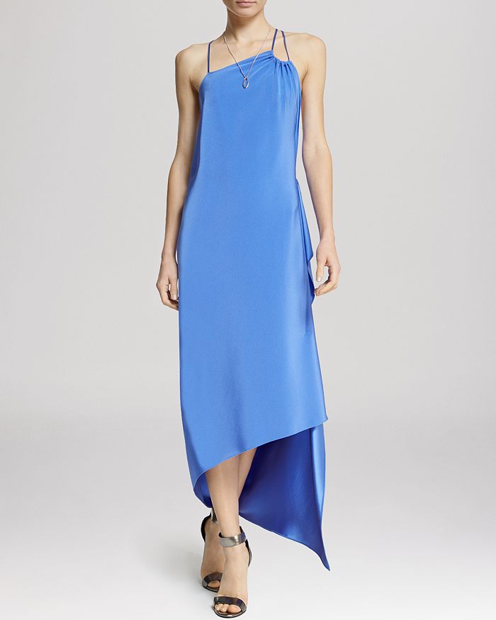 HALSTON HERITAGE HALSTON Dress - Asymmetric Drape | Bloomingdale's