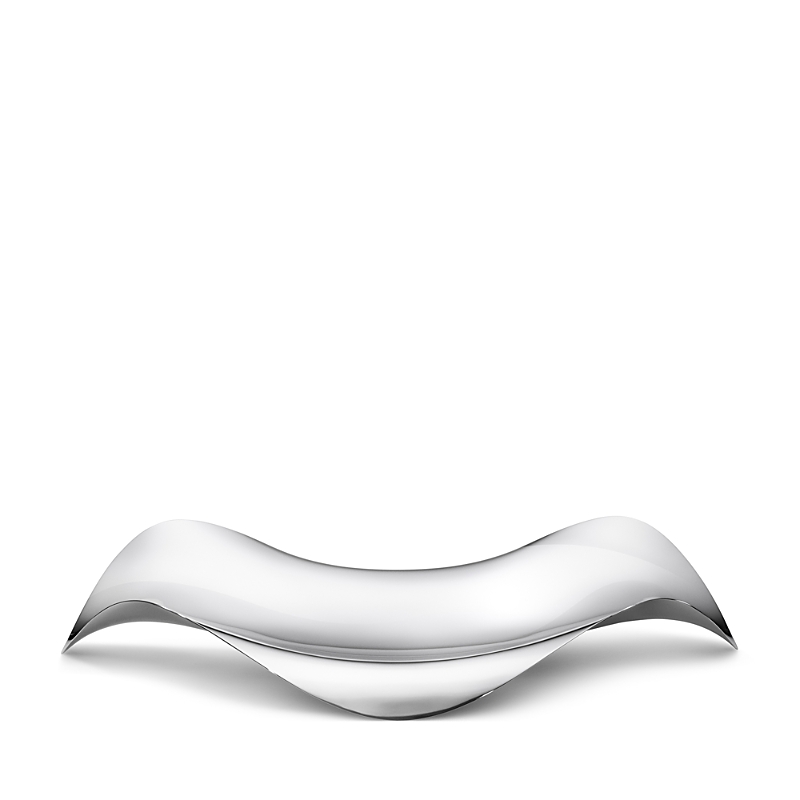 Georg Jensen Cobra Oval Tray In Silver