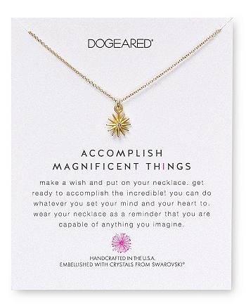 Dogeared - Swarovski Crystal Accomplish Magnificent Things Necklace, 18" - 100% Exclusive