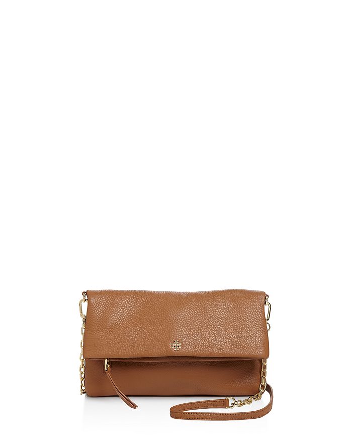 Leather Look Fold Over Bag