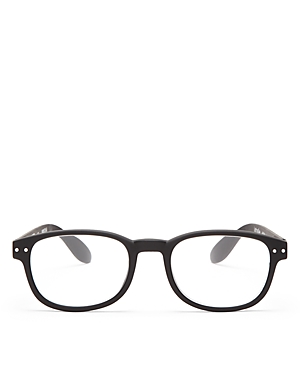 Izipizi Unisex Collection B Square Readers, 40mm In Black