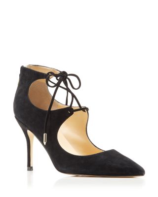 IVANKA TRUMP - Bloomingdale's Exclusive Deenal Lace Up Pointed Pumps