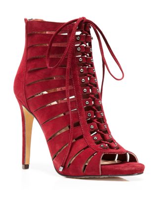 vince camuto red booties