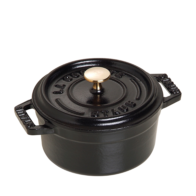 Staub Enameled Cast Iron 0.25-quart Mini Cocotte In Black