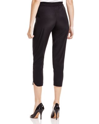 Allyn Stretch Silk Cropped Pants