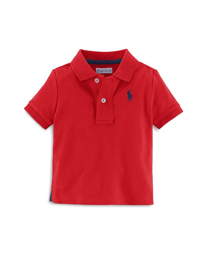 Ralph Lauren Boys' Big Logo Polo Shirt - Baby In New Red