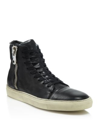 John Varvatos Star USA Men's 315 Wide Zip Sneakers | Bloomingdale's